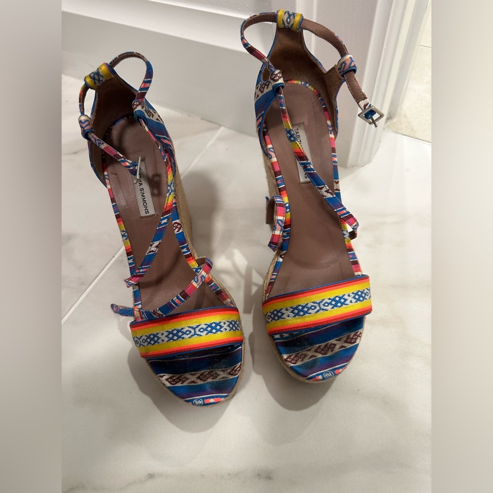 Tabitha Simmons colored wedges